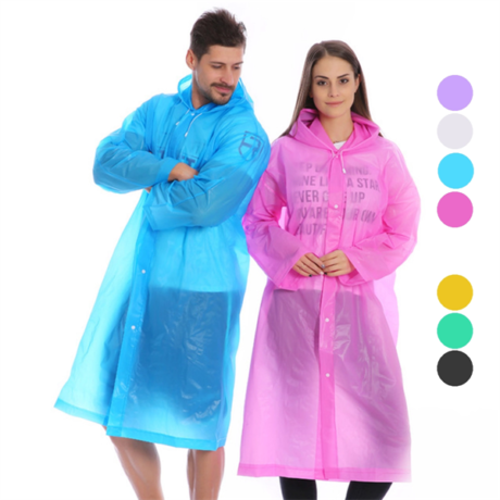 Raincoat With Button random colour 1pc